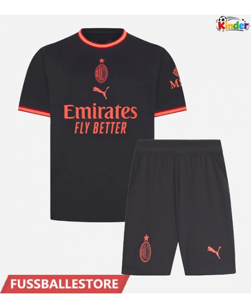 Günstige AC Milan Rafael Leao #10 3rd trikot Kinder 2026-27 Kurzarm (+ Kurze Hosen)